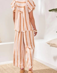 Tribal - Raw Edge And Smocking Blouse