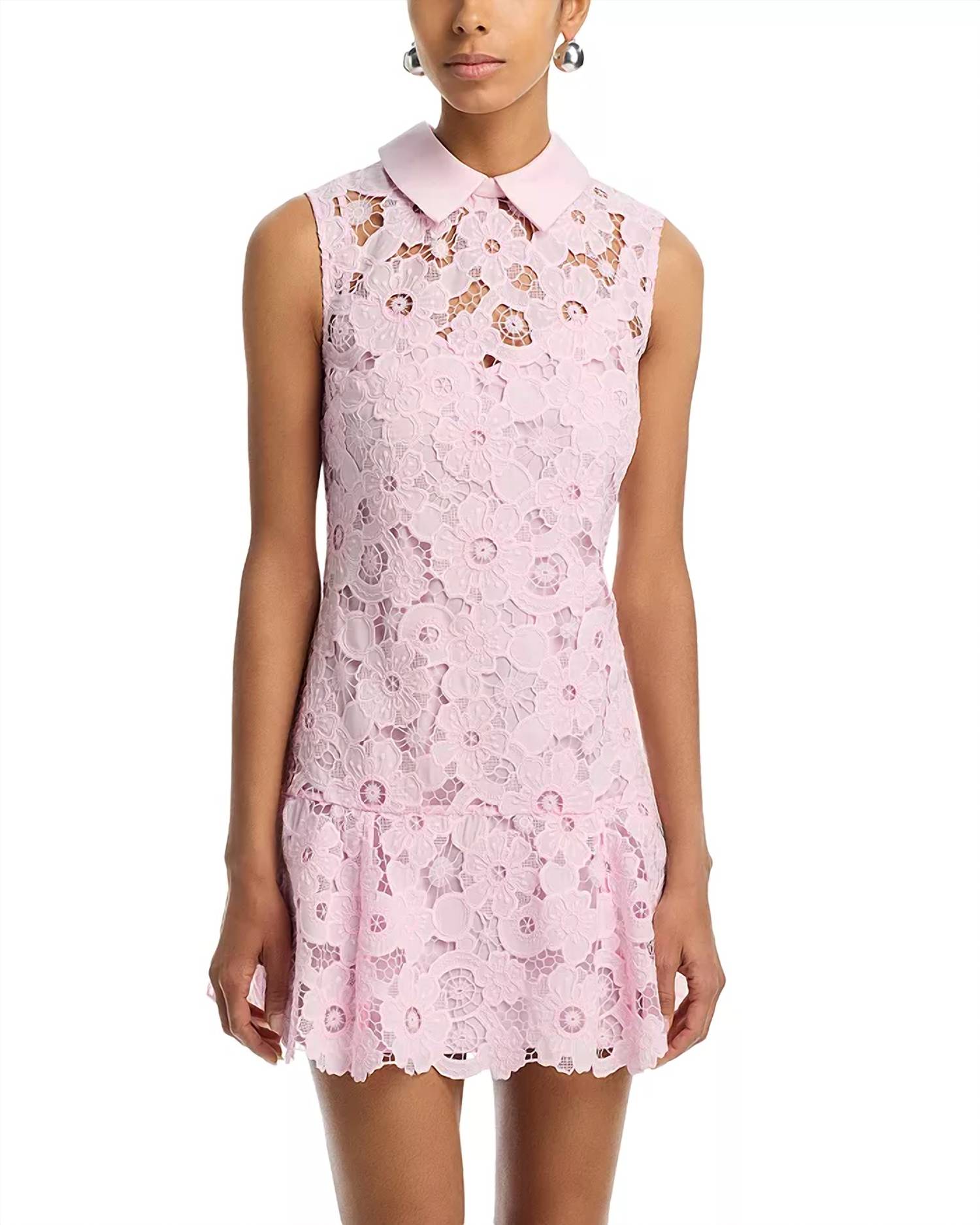 Self-Portrait - Lace Collared Dress