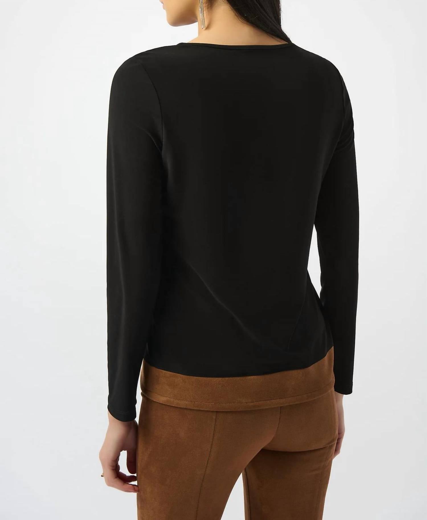 Joseph Ribkoff - Scoop Neck Pullover Top