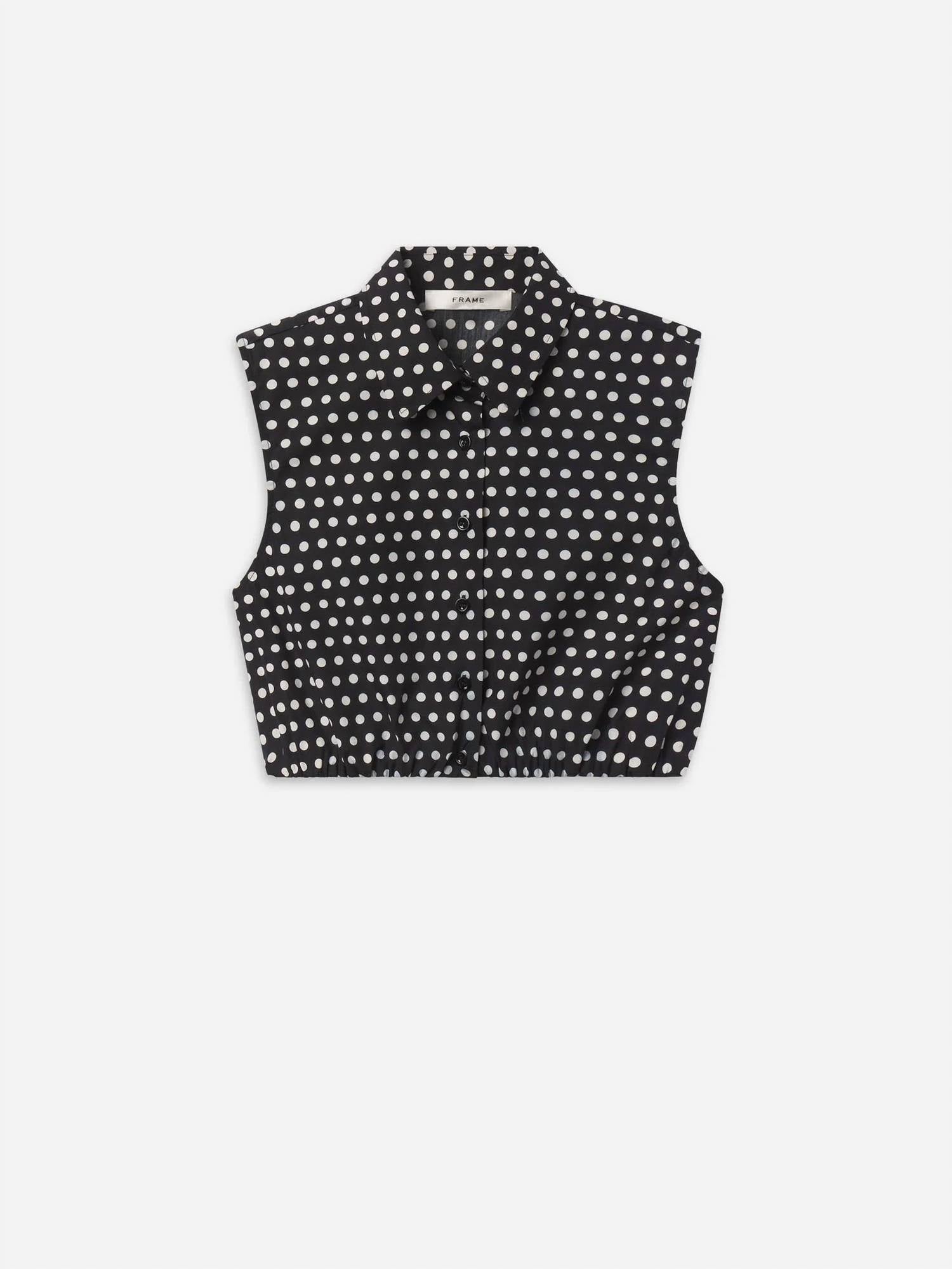 Frame - Polka Dot Crop Top