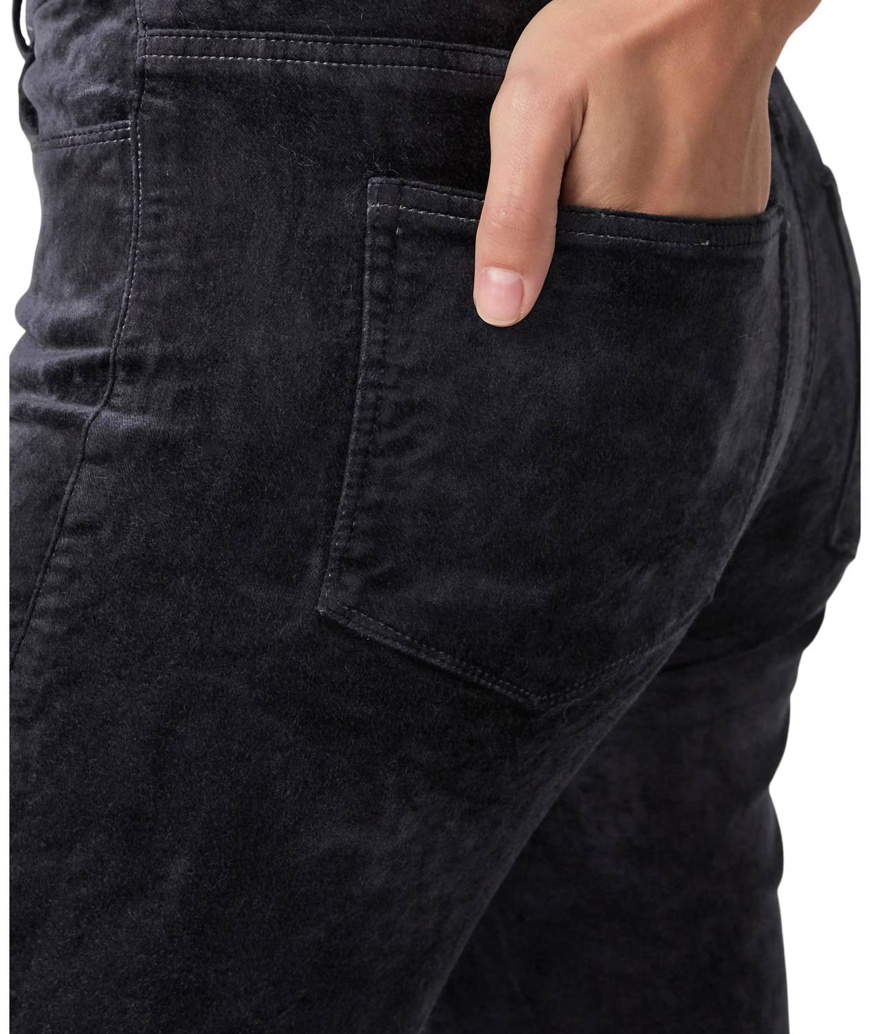 Dl1961 - Women'S - Cindy Twisted Straight Leg Velvet Pants