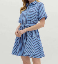 Entro - Front Button Mini Dress