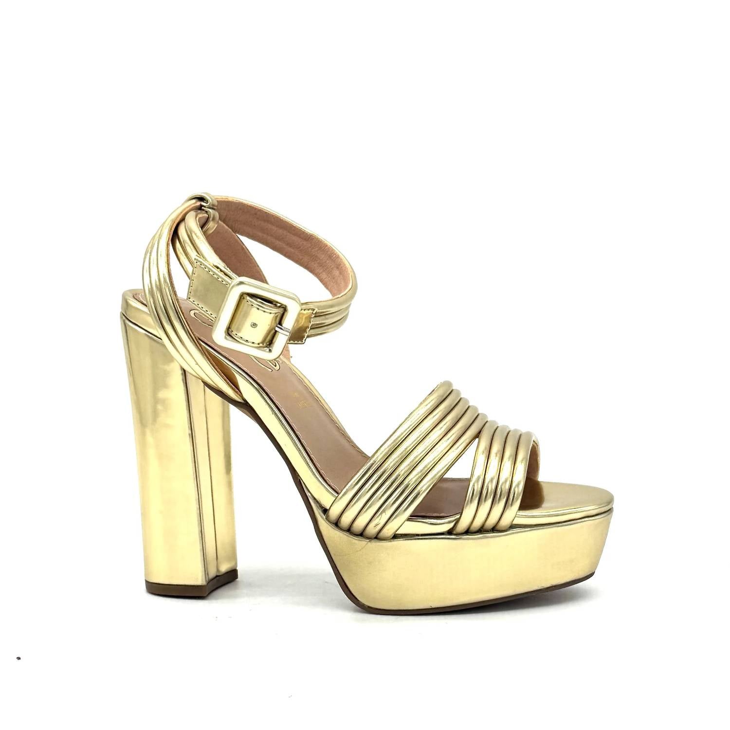 Exe - Women's Strap Platform Block Heel Sandal