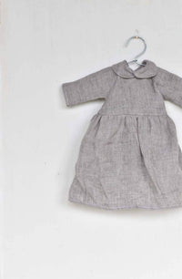 Woolgrass Farm - Fern The Frog Doll With Linen Dress