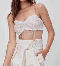 For Love & Lemons - Verbena Lace Shirred Tank Top