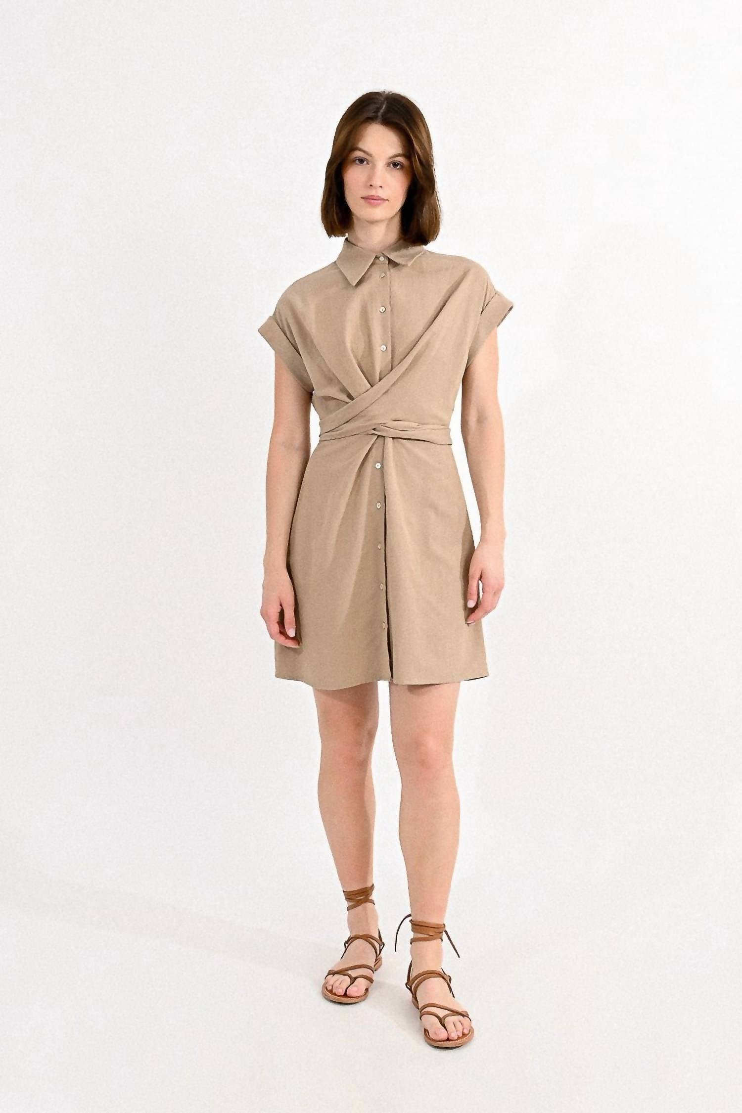 Molly Bracken - Twisted Bust Shirtdress