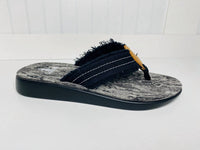 Corkys Footwear - Women's Shaved Ice Frayed Edge Flip Flops
