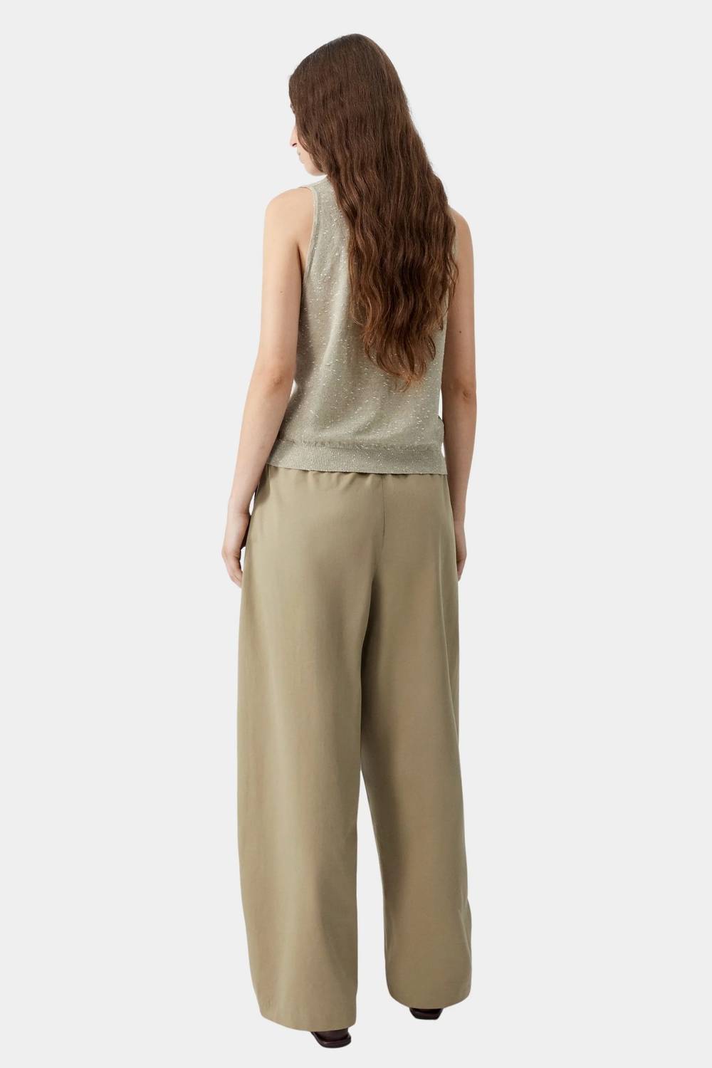 Cordera - Linen And Cotton Flecked Tank Top
