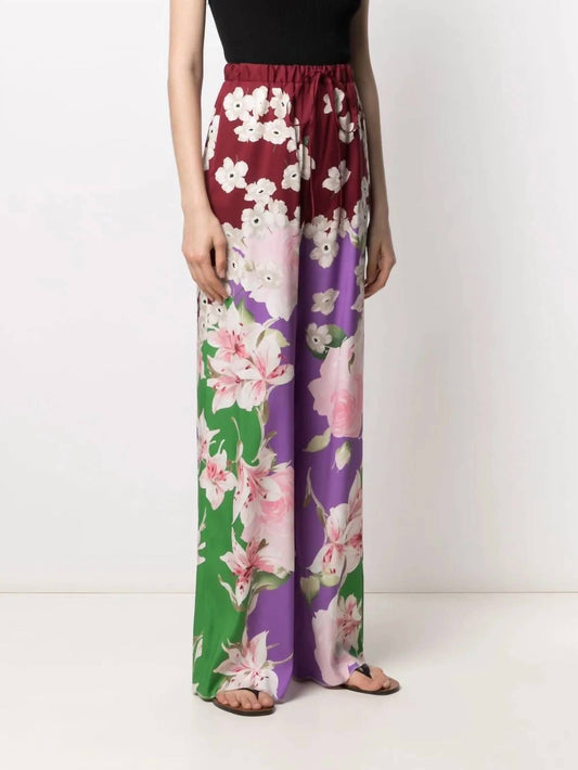 Valentino - Floral Print Pants