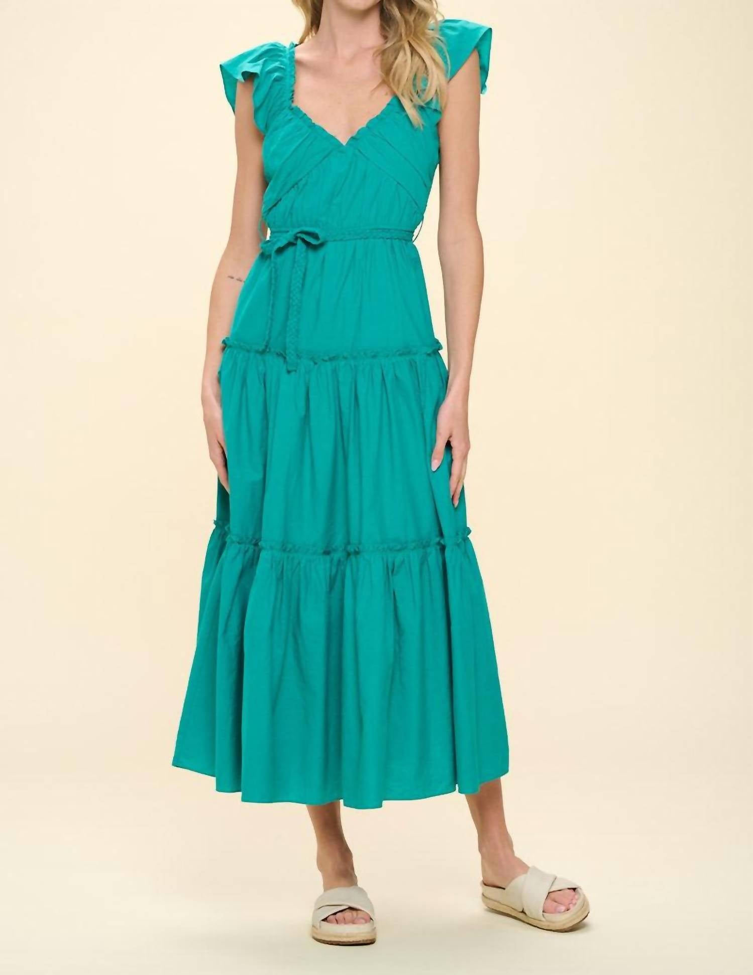 Pinch - Sleeveless Tiered Maxi Dress