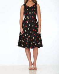 Orchid Bloom - Midi Swing Dress