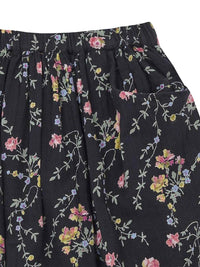 Romantic Print Gauze Skirt