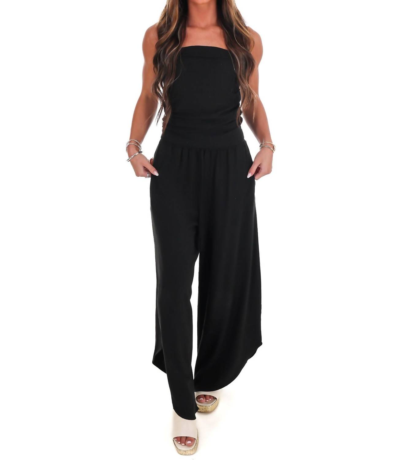 Wasabi + Mint - Women's Sandy Shores Linen Tube Top
