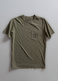Iron & Resin Fortune Favors the Brave Pocket Tee in green - men's t-shirt - view 4