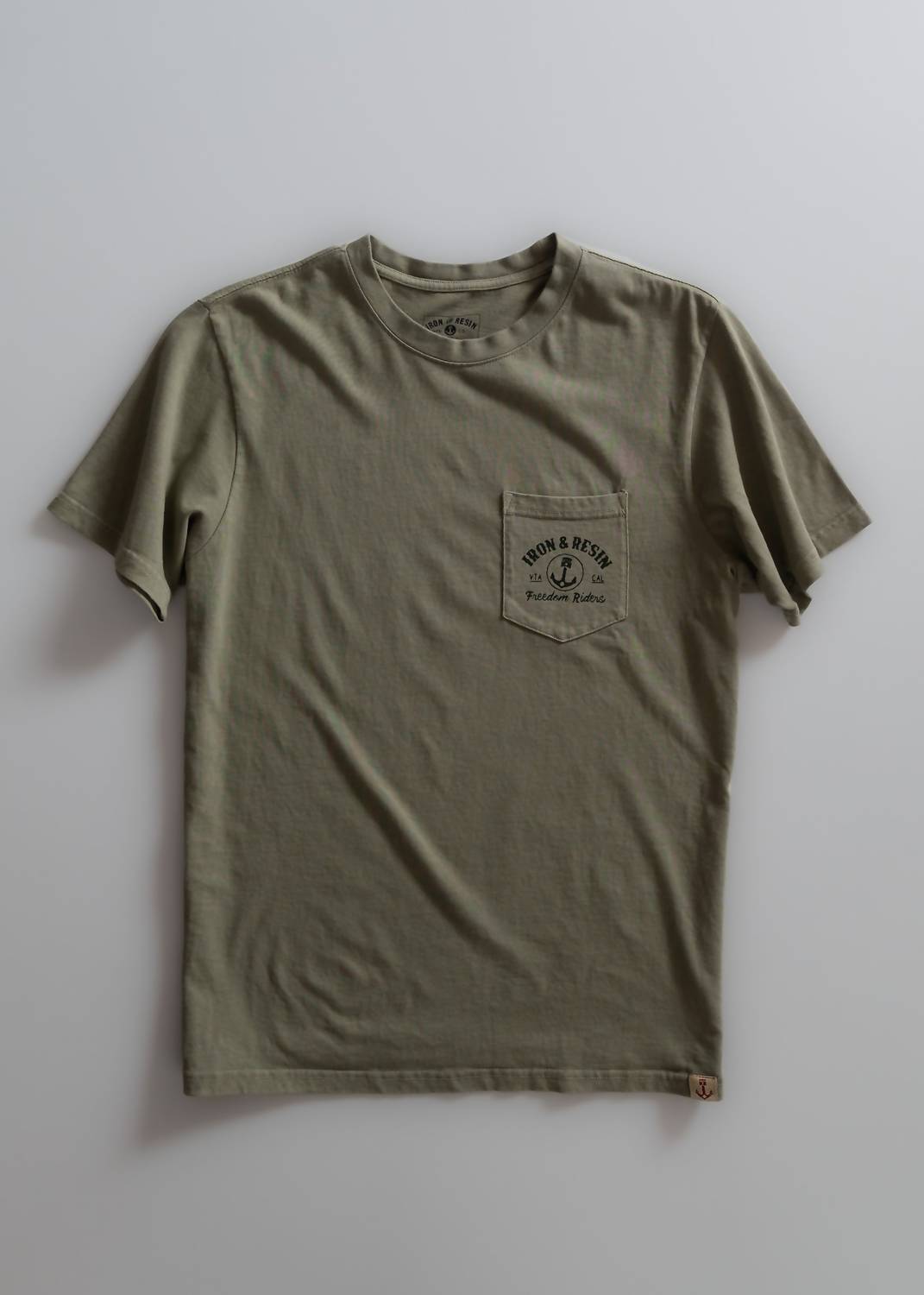Iron & Resin Fortune Favors the Brave Pocket Tee in green - men's t-shirt - view 4
