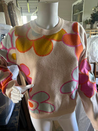 Thml - Women's Knit Flower Sweater
