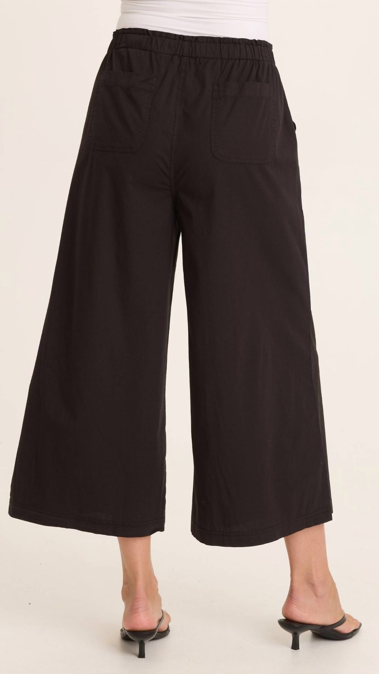 Wearables - Women's Got Fried Poplin Gaucho Crop Pants