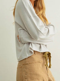 Miou Muse - Essential Rolling Hem Top