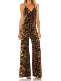 NORMA KAMALI Low Back Slip Jumpsuit in panther - women's pants