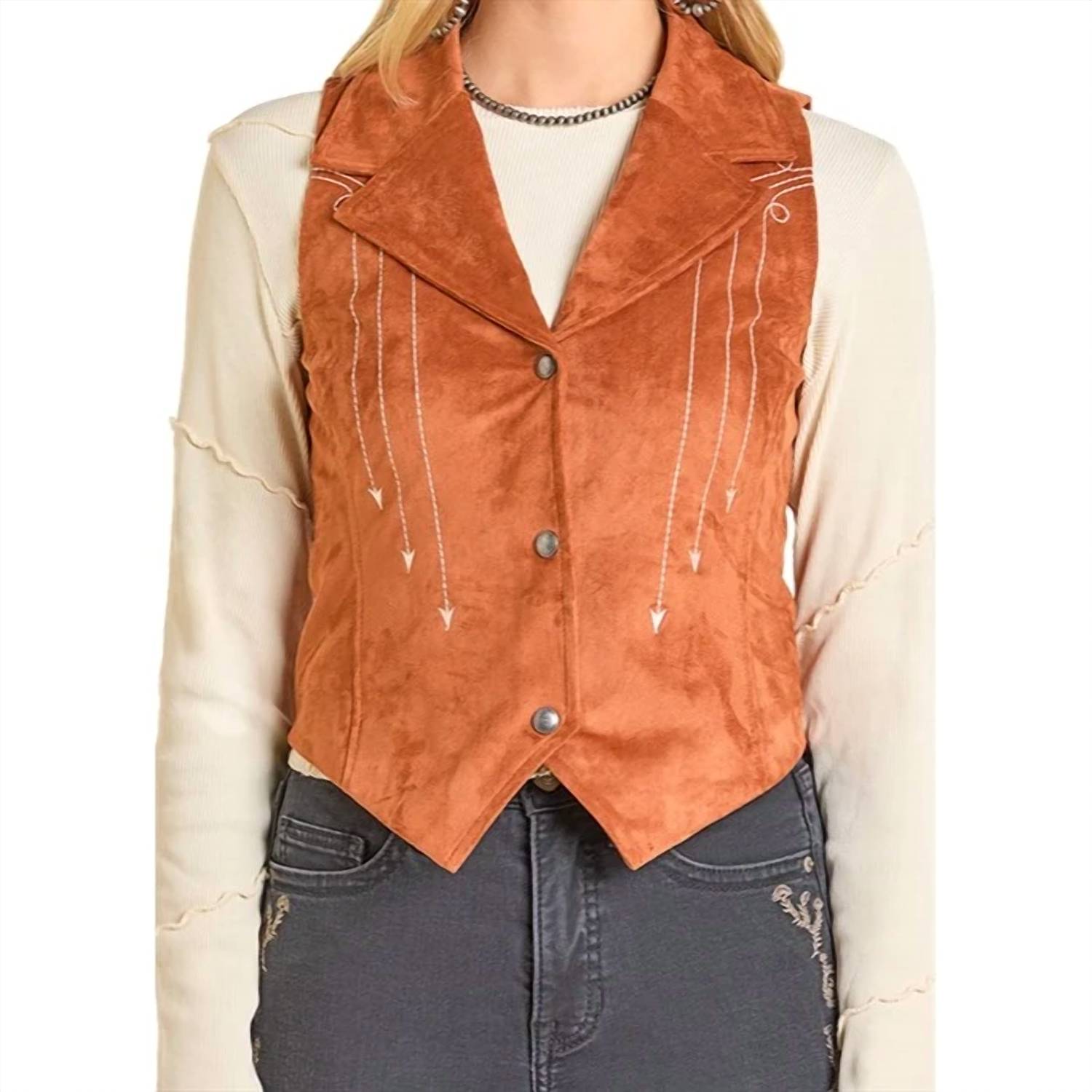 Panhandle - Rock & Roll Cowgirl Embroidered Vest