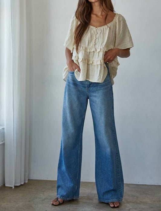 By Together - Cap Sleeve Blouse Top