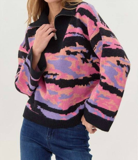 Jodifl - Zipper High Neck Sweater