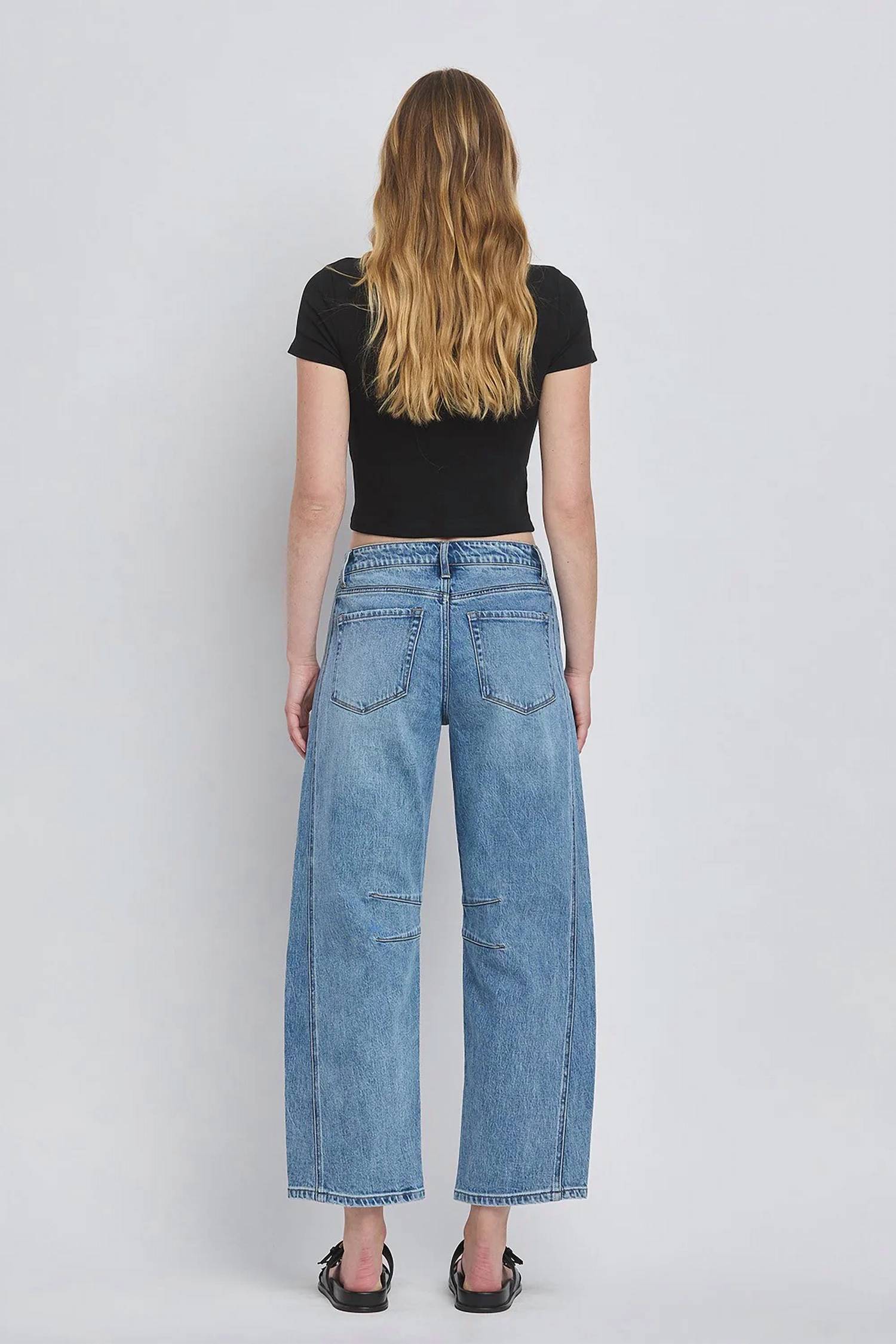 Vervet By Flying Monkey - High Rise Barrel Jeans