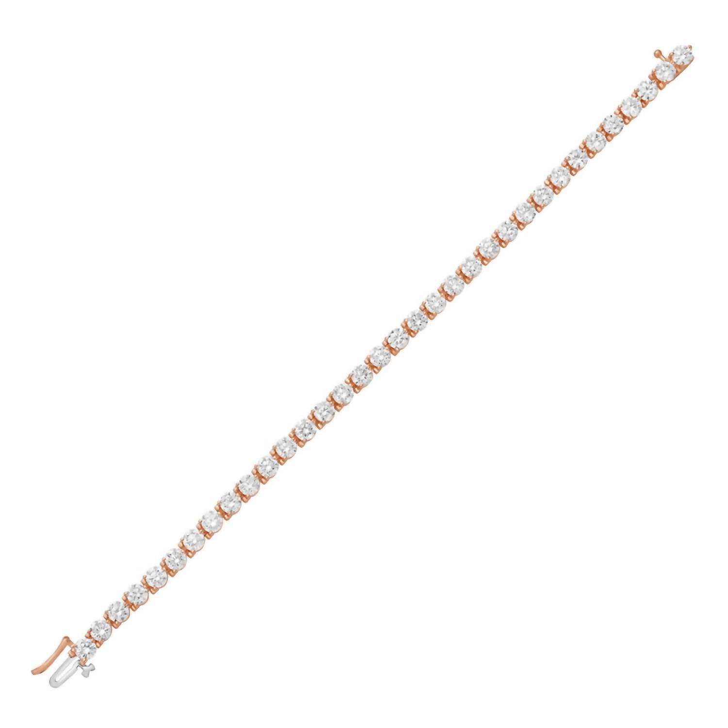 Diana M Jewels - Women's Round Lab-grown Diamond Jewelry Bracelet (10.00 Ct) - Bold