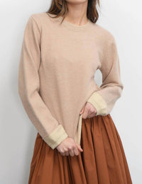 Greylin - Dessi Cozy Pull Over Two Toned Sweater