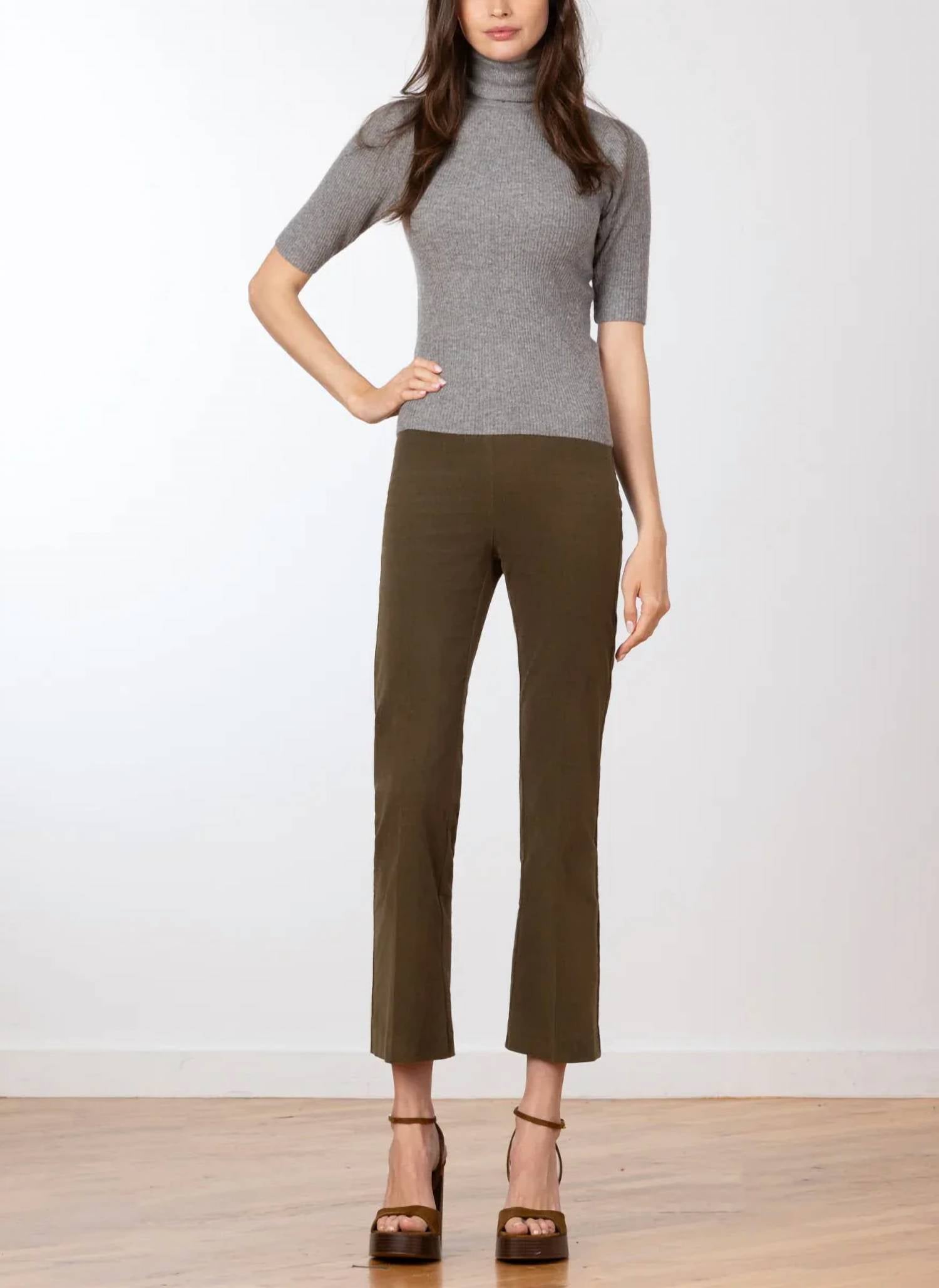 Avenue Montaigne - Leo Fine Corduroy Crop Flare Pants
