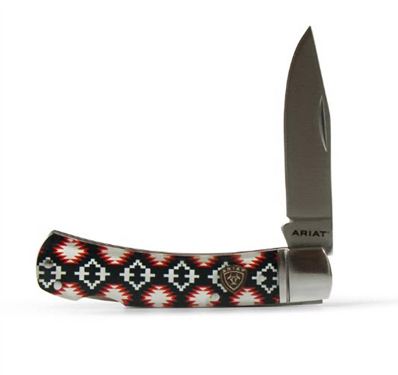 Ariat - Plain Edge Blade Aztec Pocket Knife