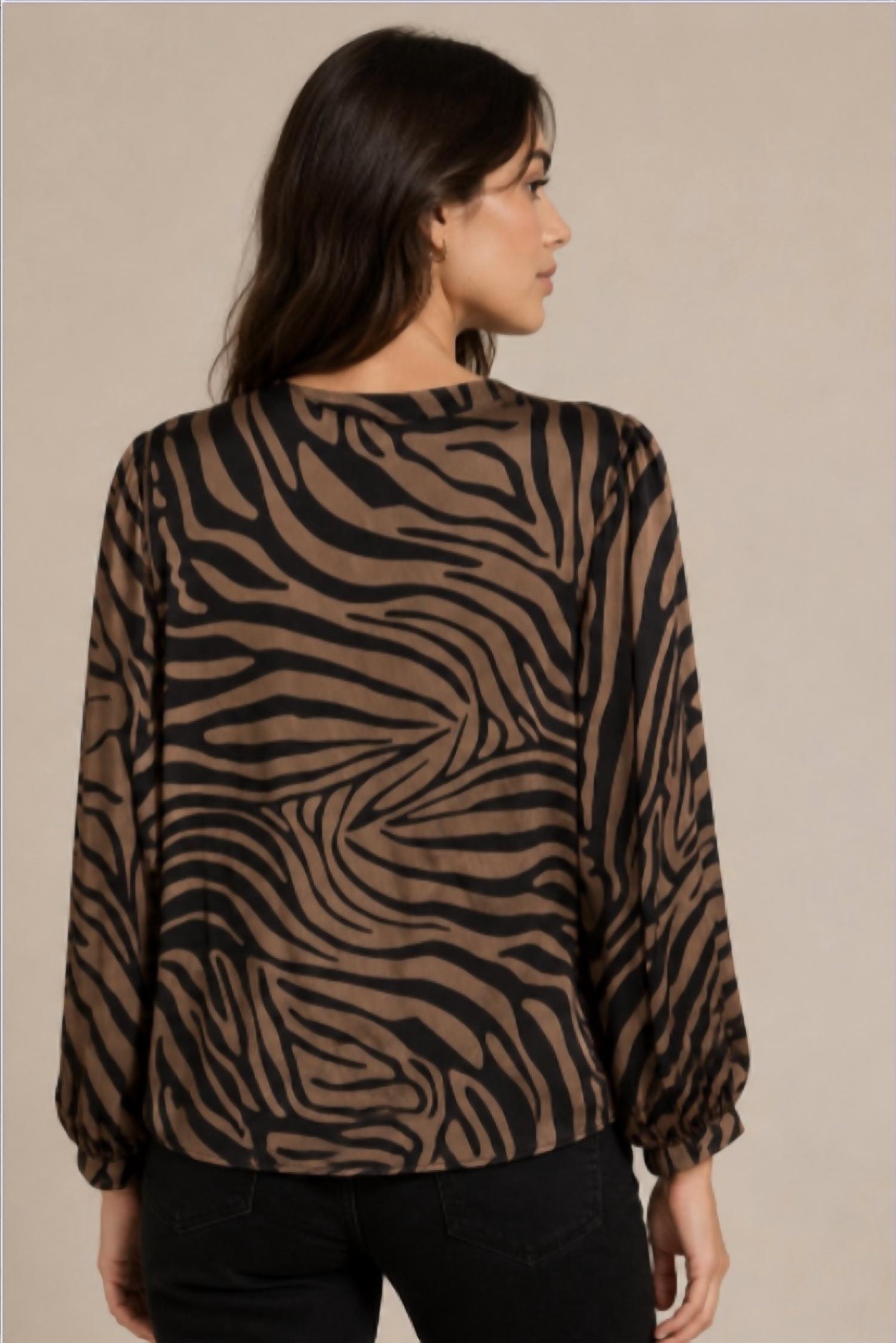 Corey Lynn Calter - Jessina 3/4 Print Top