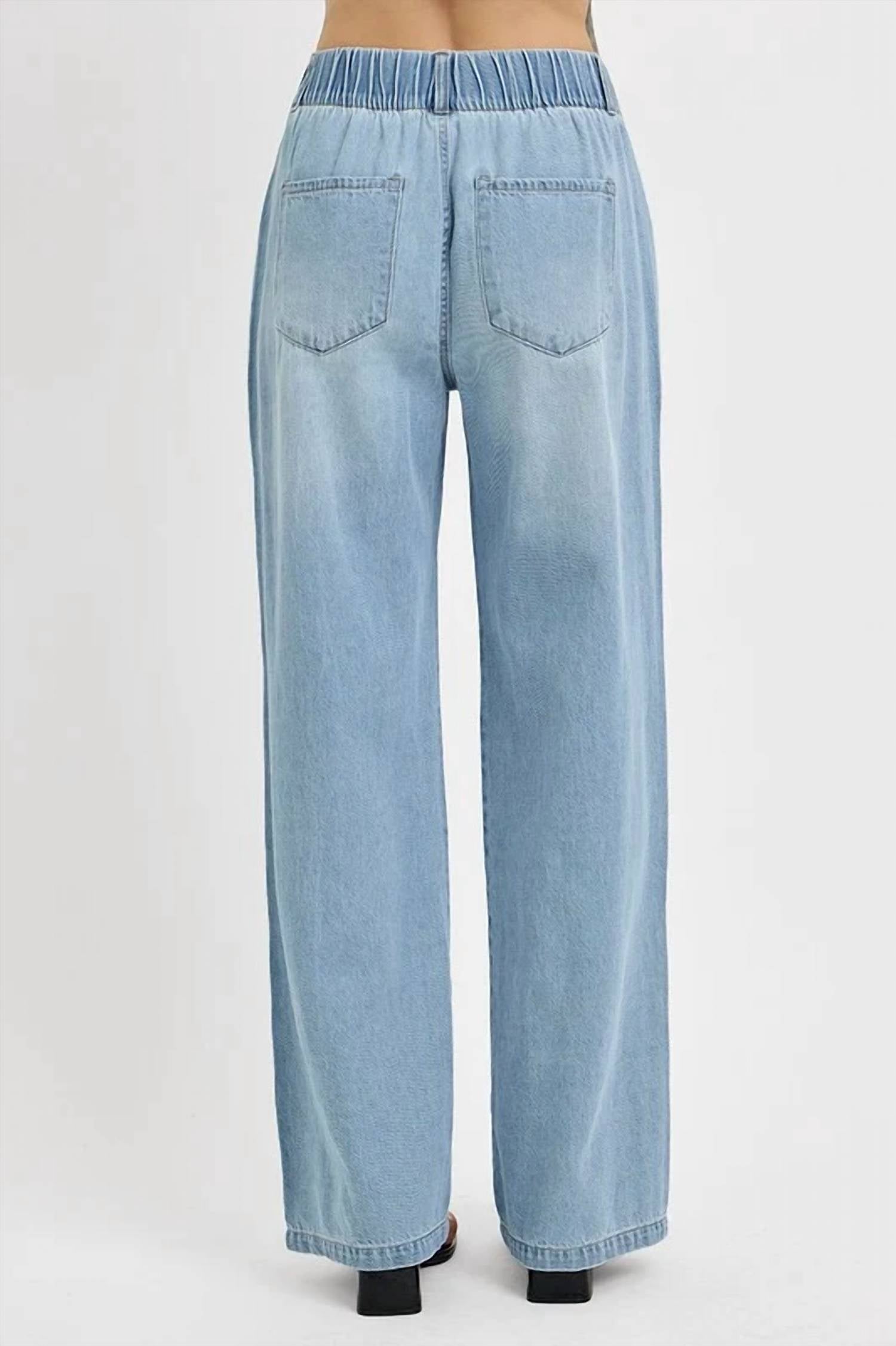 Risen - Women's High Rise Wide Baggy Jeans
