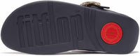 Fitflop - Women's Lulu Crystal Buckle Leather Toe Post Sandals