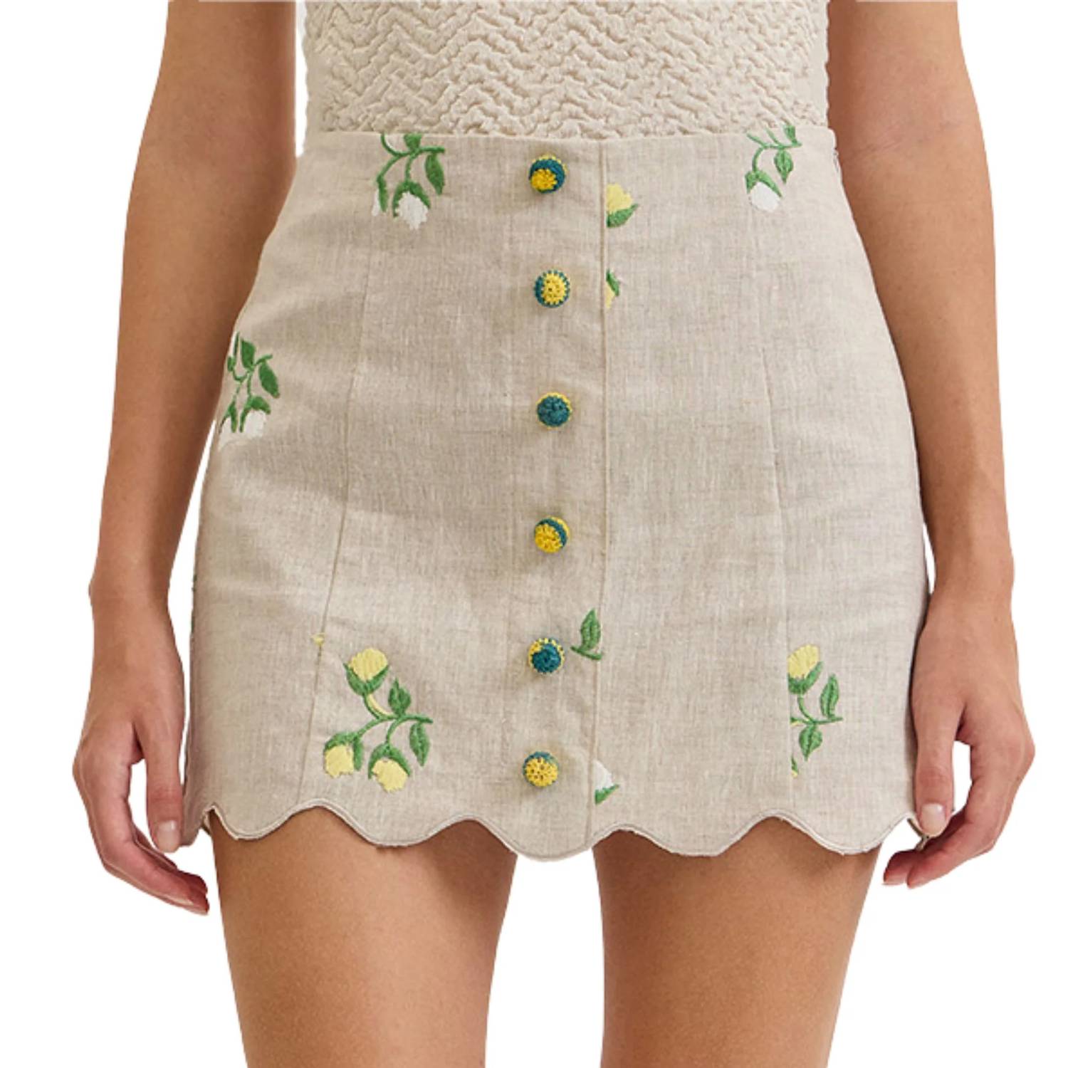 Maude Club - Women's Willow Embroidered Skirt