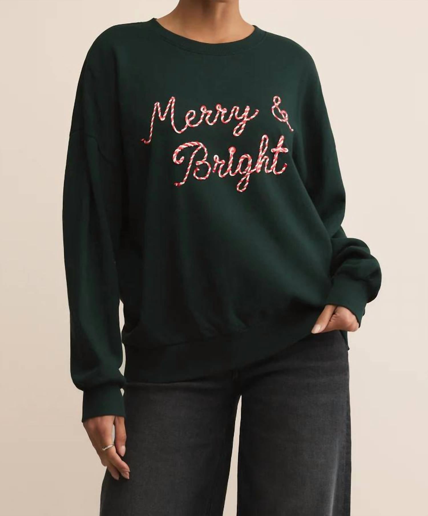 Z Supply - Candy Cane Merry and Bright Sunday Sweatshirt