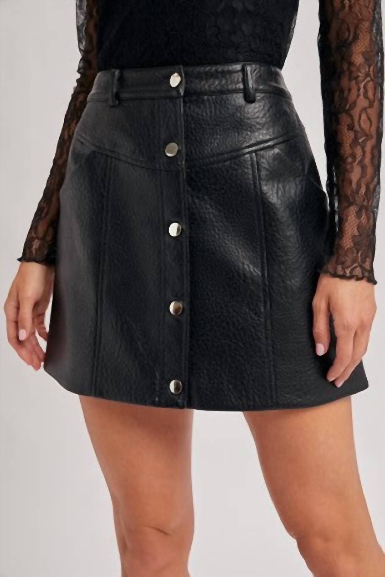 BluIvy MYLIE A-LINE SKIRT in black - women's skirt