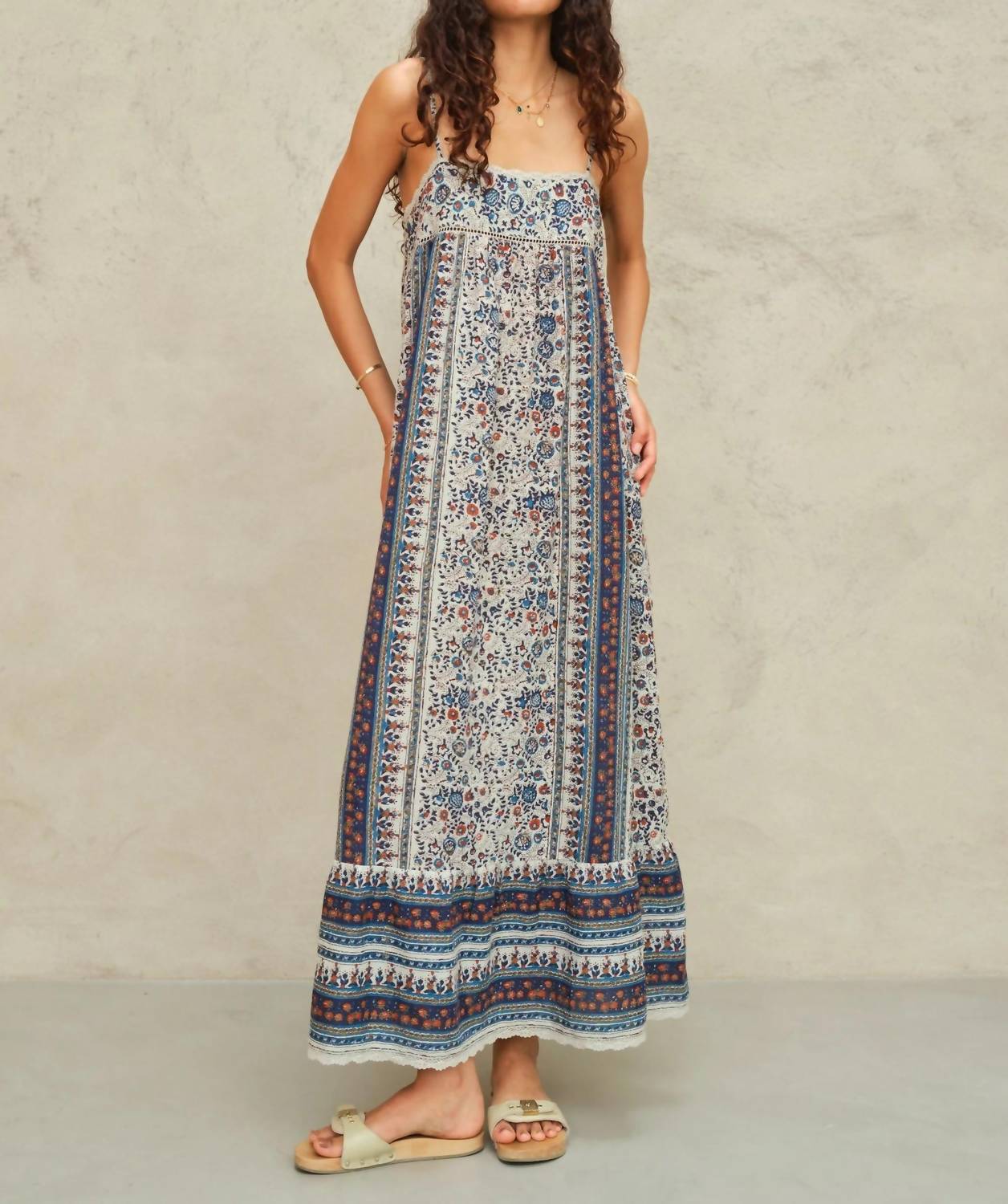 M.A.B.E. - CASS PRINT MAXI DRESS
