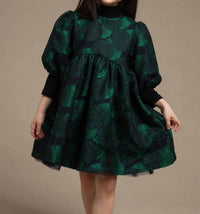 Petite Hailey - JACQUARD BALLOON DRESS