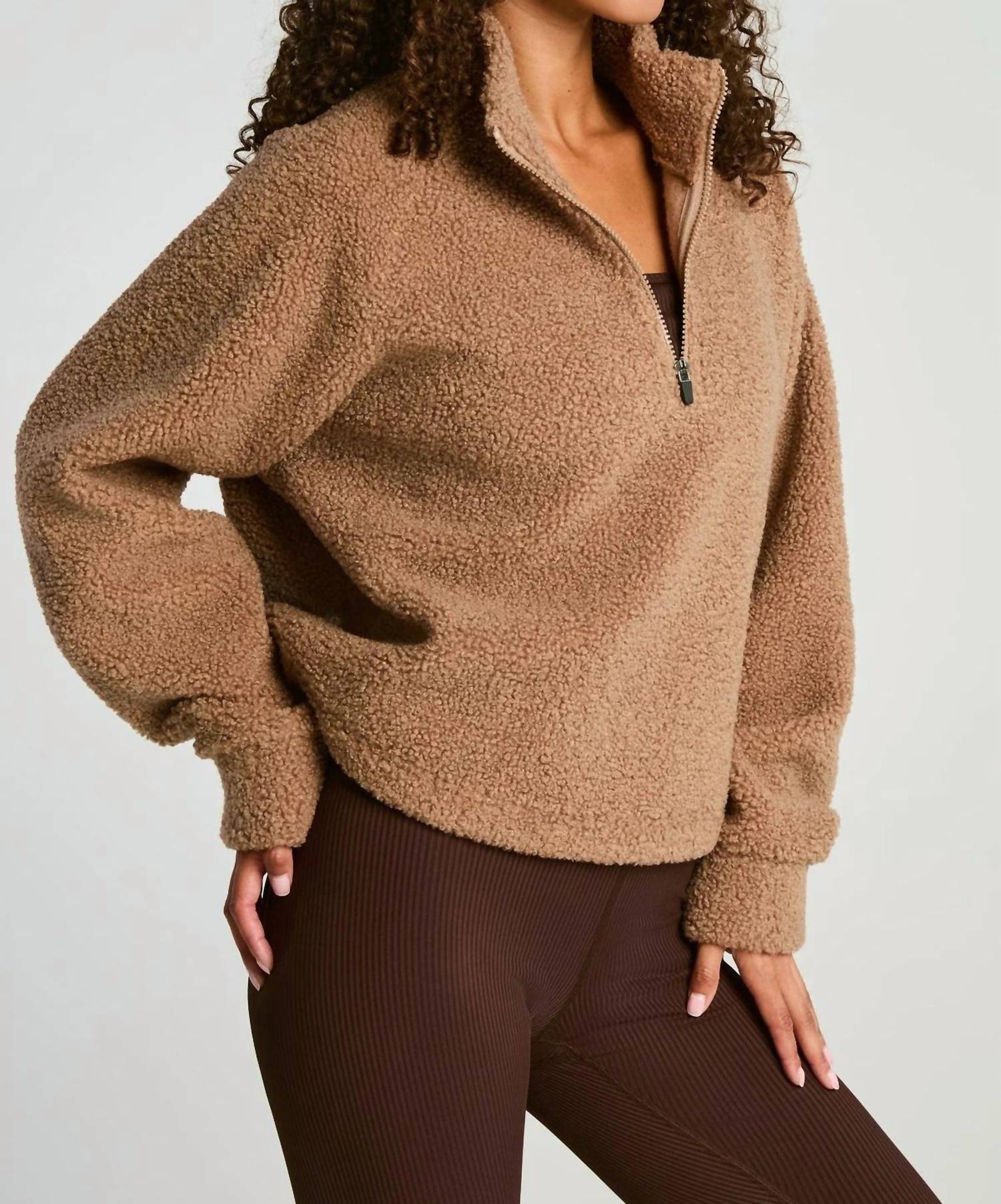 Year Of Ours - Lucia Half Zip Sherpa Jacket