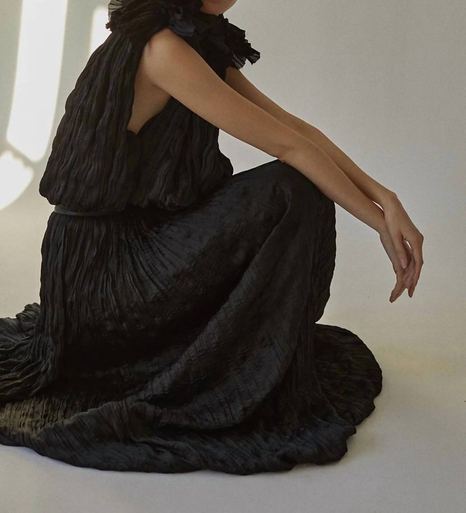 Heirlome - Emma Pleated Satin Maxi Skirt