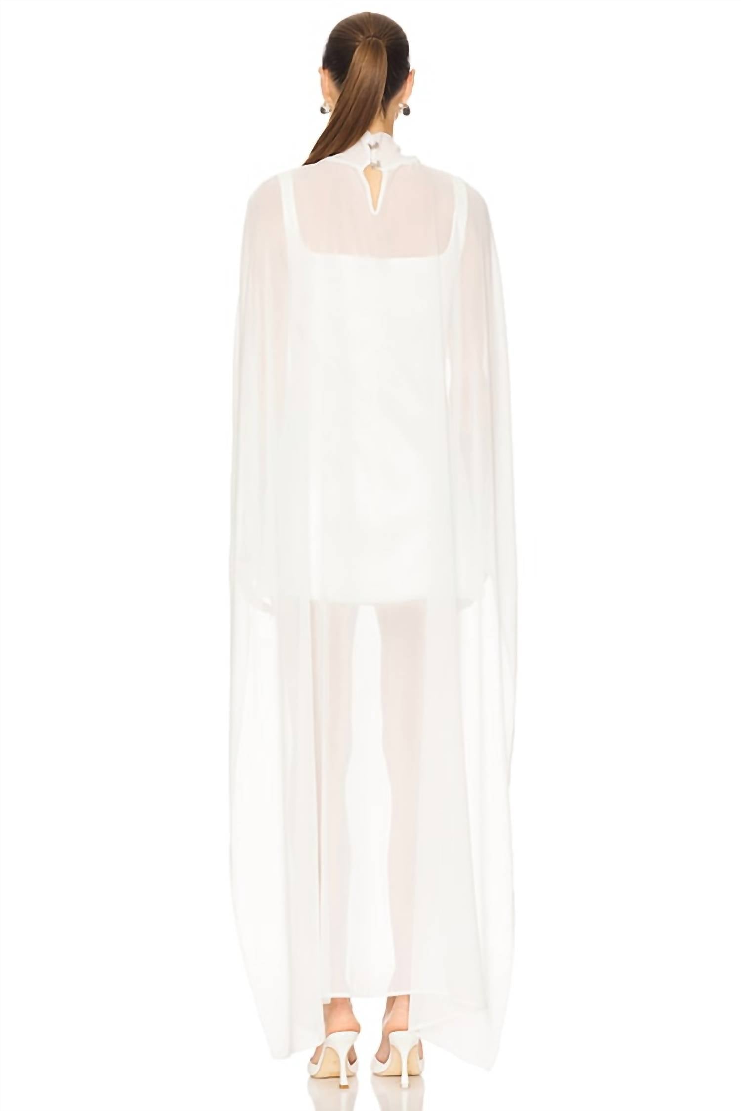 Milkwhite - Sheer Chiffon Cape