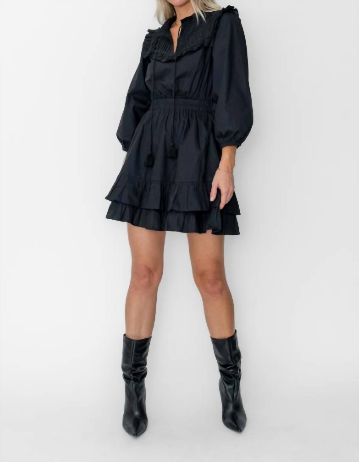 West Of Corrine Mini Dress in black 1 - women's dress