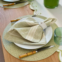 Bodrum Linens - Wicker 15" Round Mats - Set Of 4
