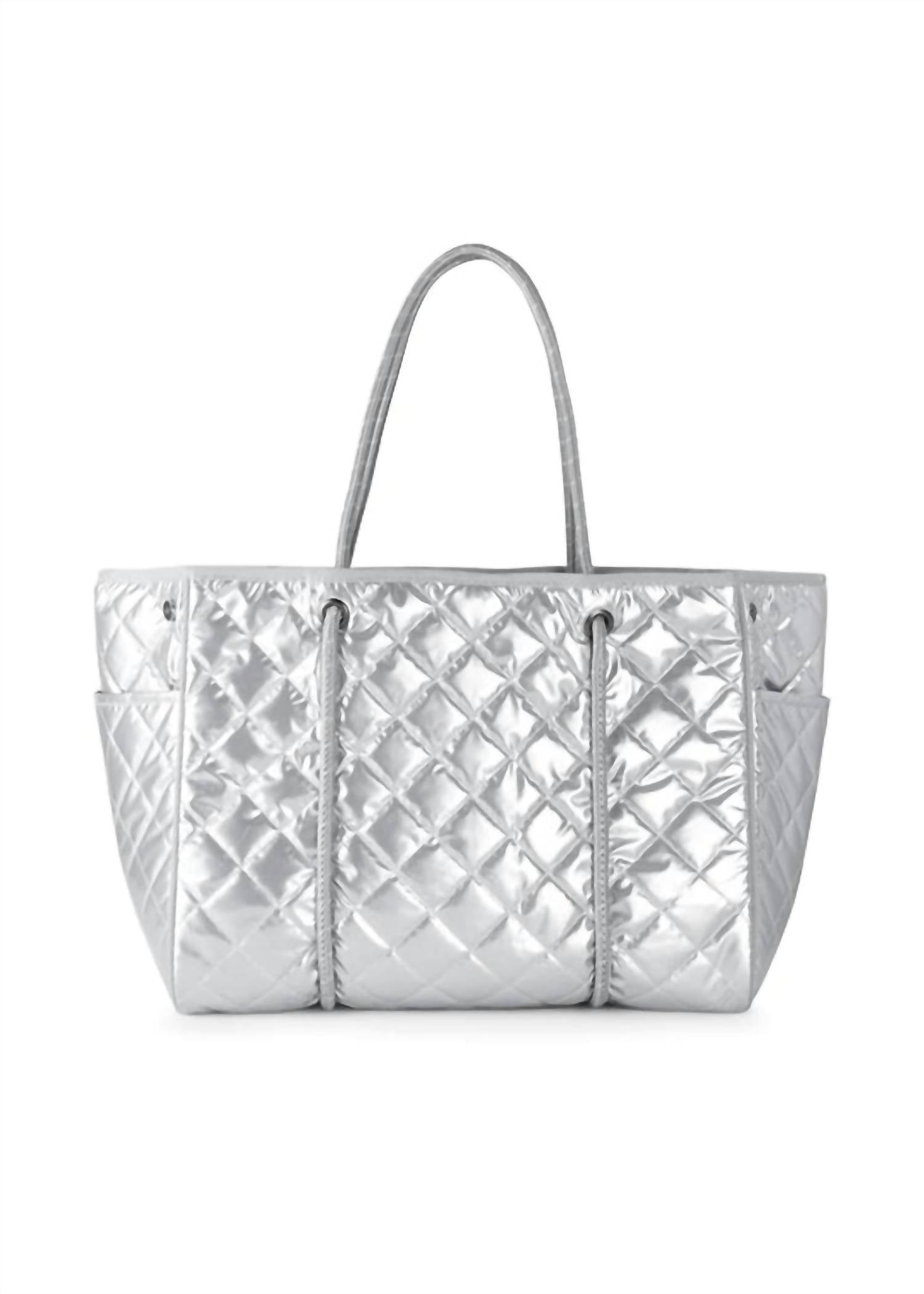 Haute Shore - Women's Shiny Puffer Tote