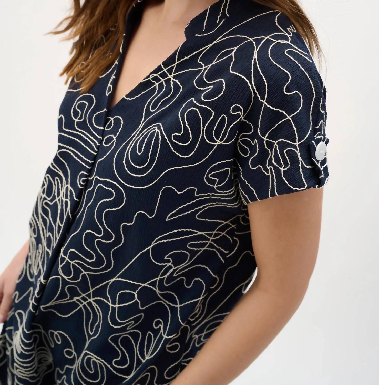 Joseph Ribkoff - Abstract Print Trapeze Dress