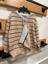 Mayoral - Boy's Striped Jersey Hat Set