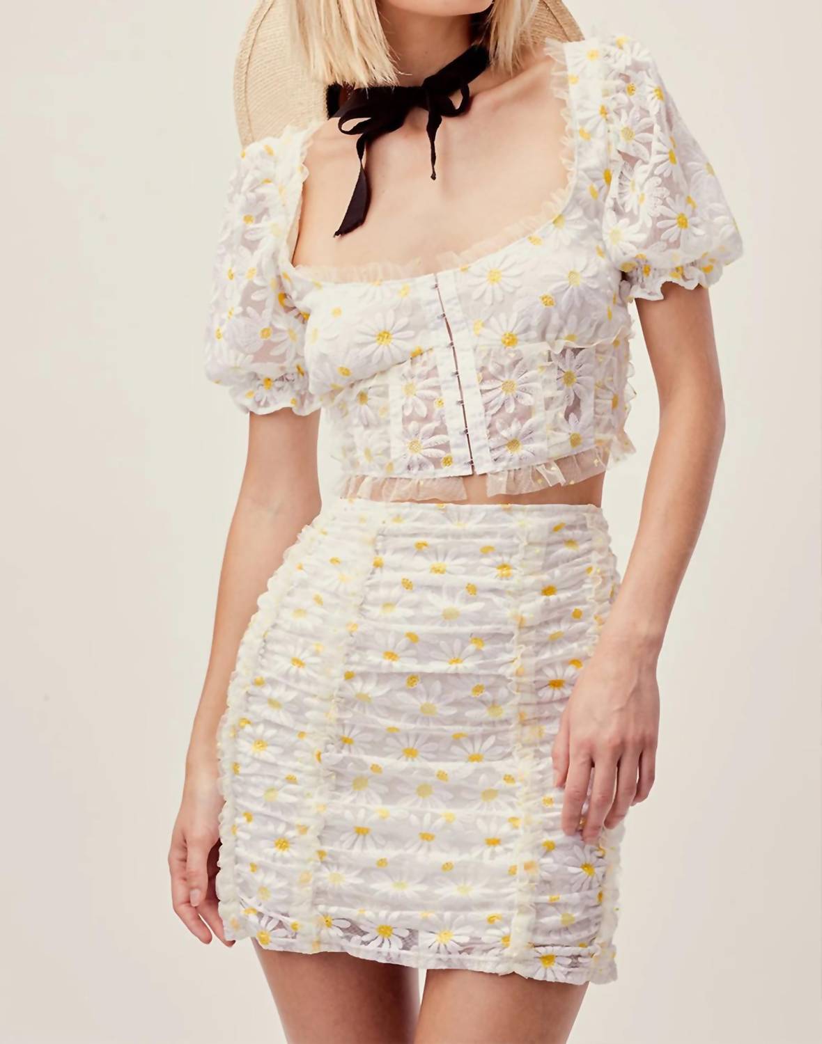 For Love & Lemons - Brulee Mini Skirt