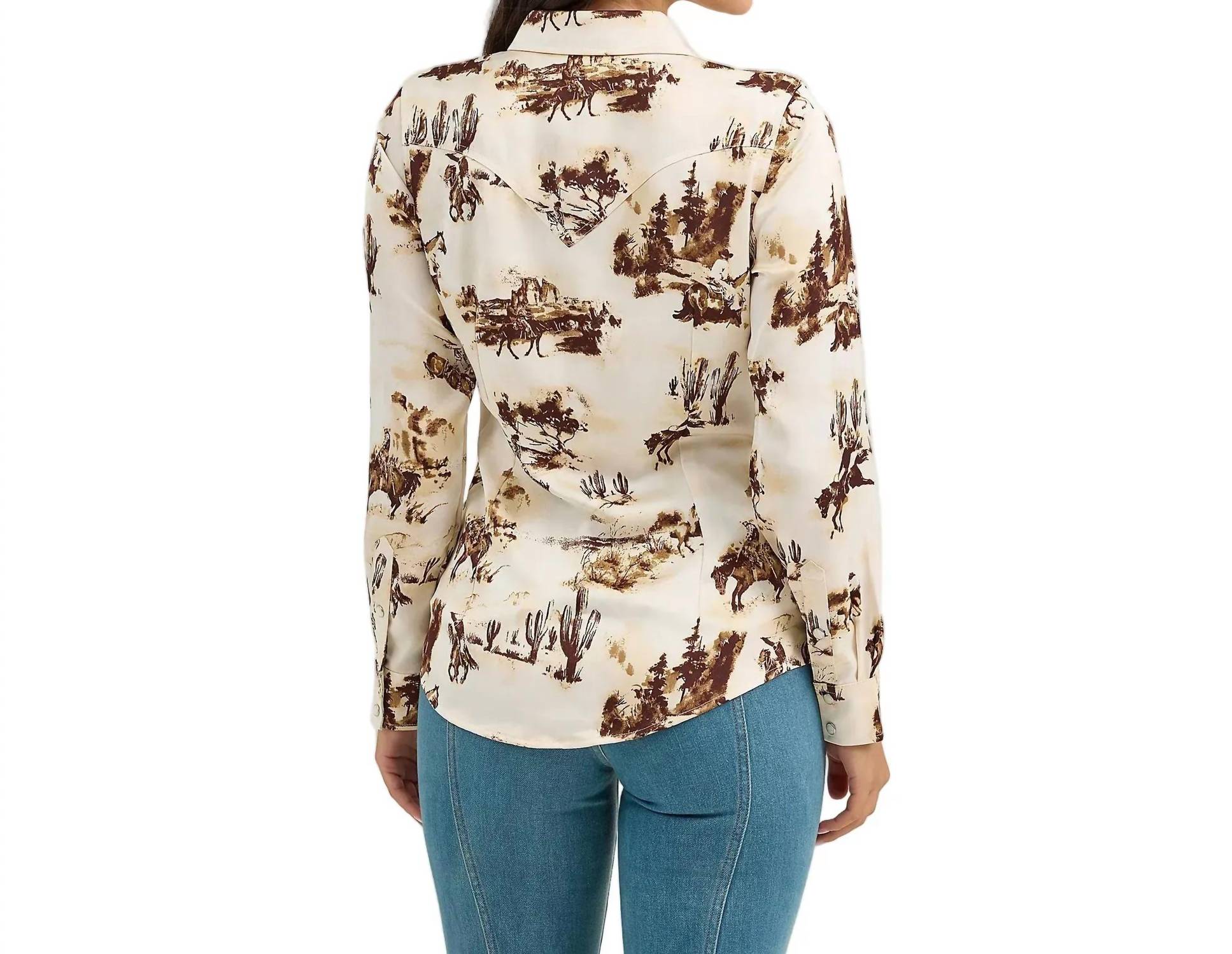 Wrangler - Vintage Satin Western Snap Shirt