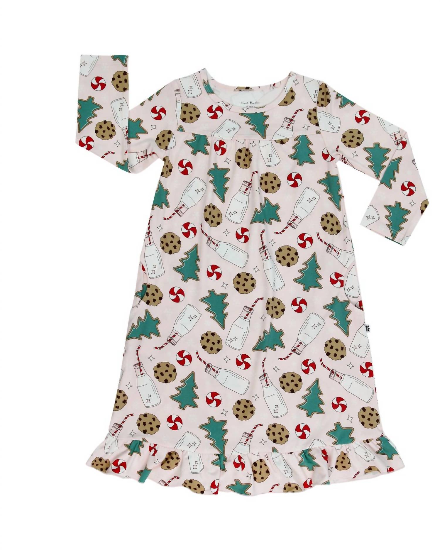 Sweet Bamboo - Kid's Santa's Cookies Boho Dress